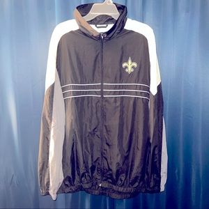 New Orleans Saints NFL Windbreaker Jacket XXL